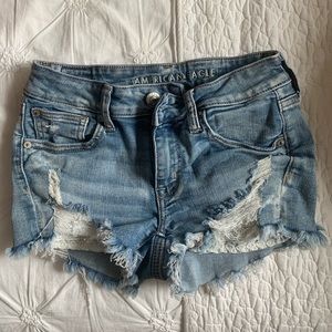 American Eagle low-rise stretch jean shorts